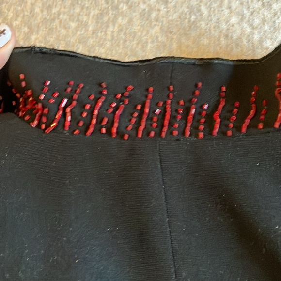 Stunningly beautiful Red trim & red dazzling beaded blazer/jacket✨ - Picture 9 of 15